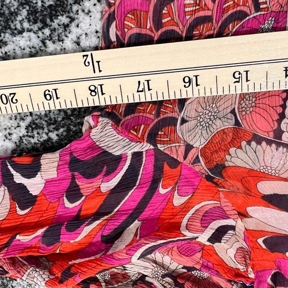 Monsoon Silk Multi Pattern Colorful Blouse with Ties - Picture 10 of 14